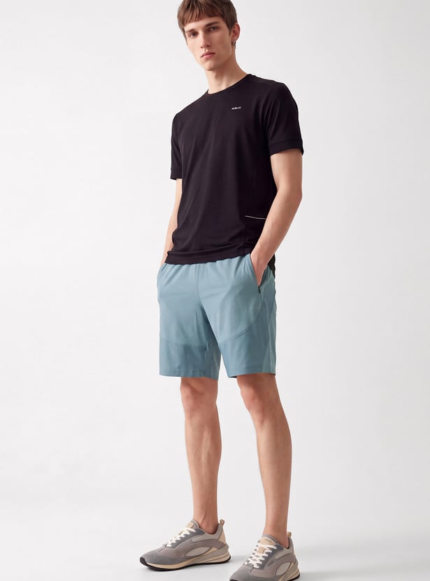 Men Striped Sports Shorts