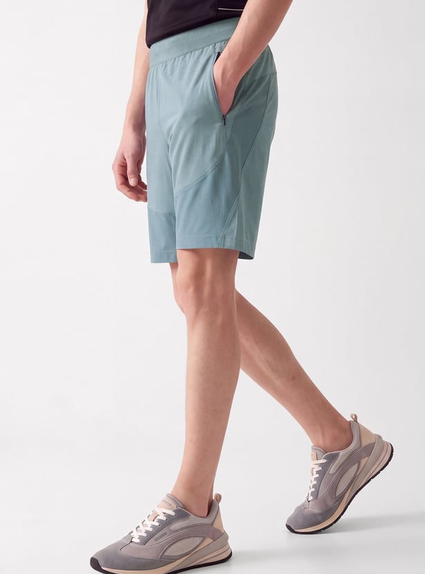 Men Striped Sports Shorts