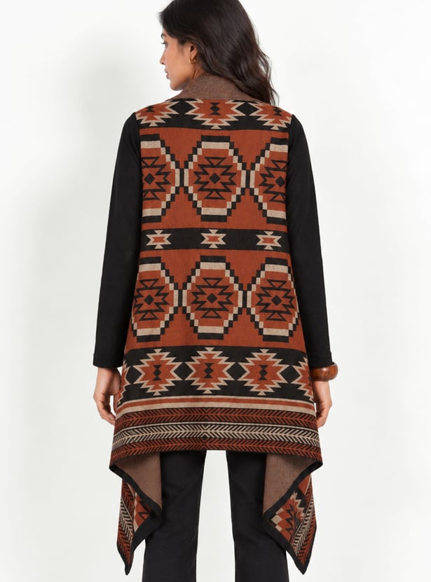 Women Knitted Waterfall Shrug