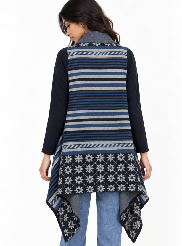 Women Knitted Waterfall Shrug