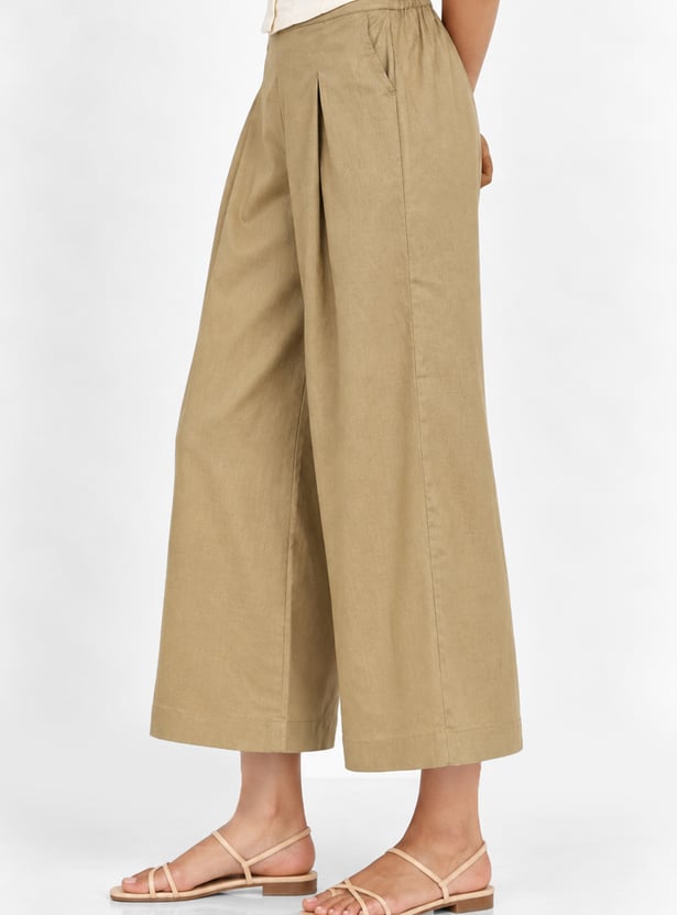 Women Pleated Culottes
