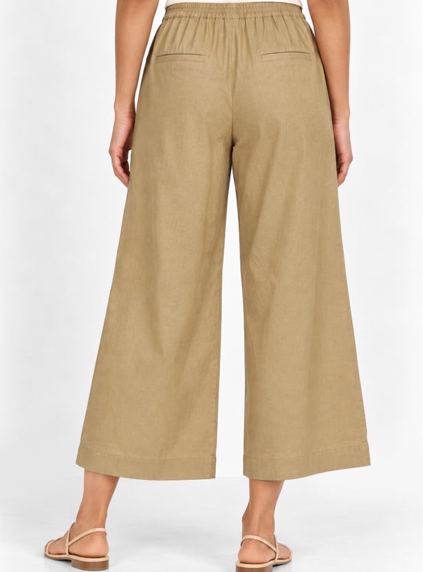 Women Pleated Culottes
