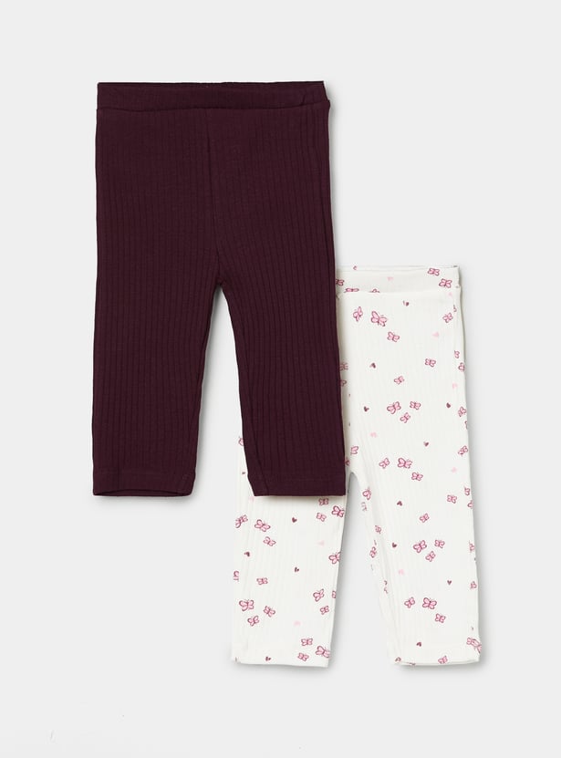 Girls Assorted Leggings - Pack of 2
