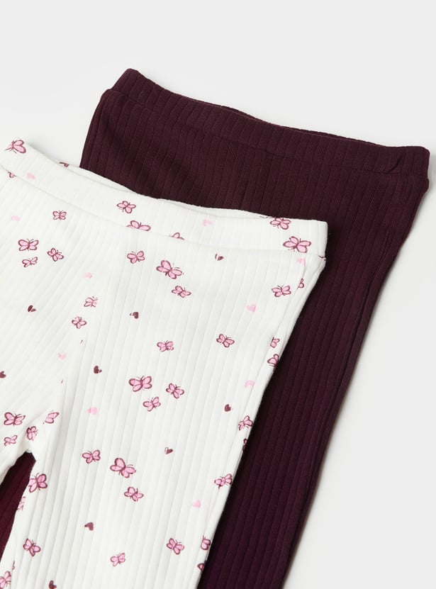 Girls Assorted Leggings - Pack of 2