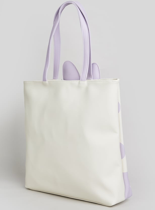 Girls Daisy Duck Print Tote Bag