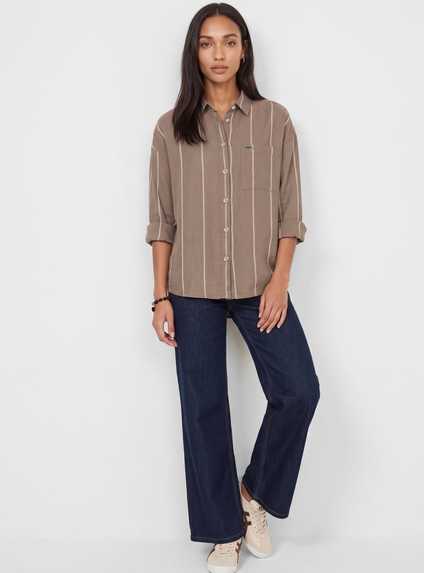 Women Striped Shirt