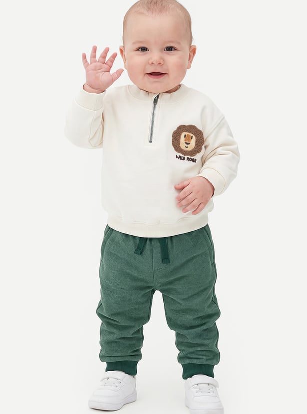 Boys Lion Applique Joggers Set