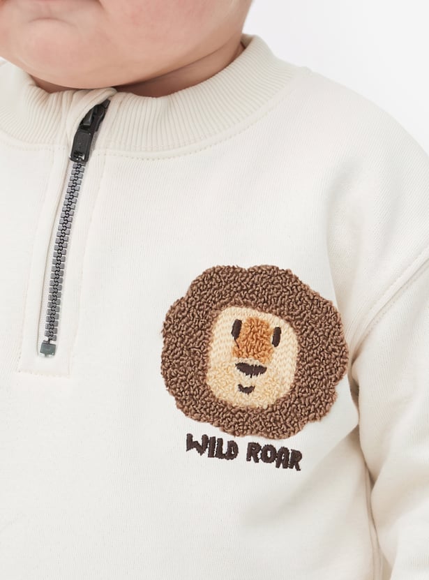 Boys Lion Applique Joggers Set