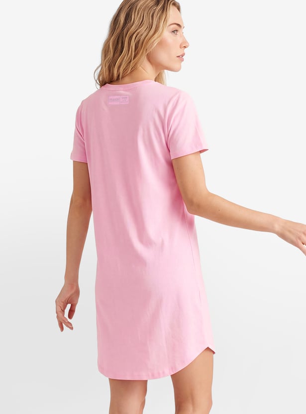 Women Snoopy Printed Nightdress