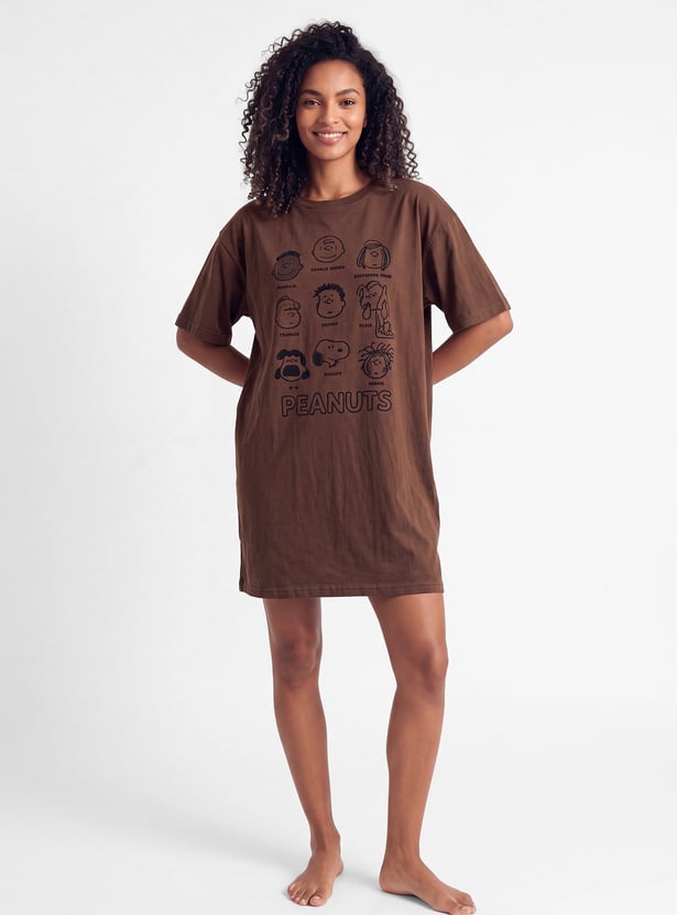 Women Printed Nightdress