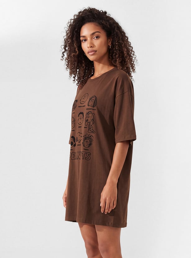 Women Printed Nightdress