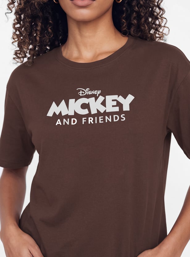 Women Mickey & Friends Print Shorts Set