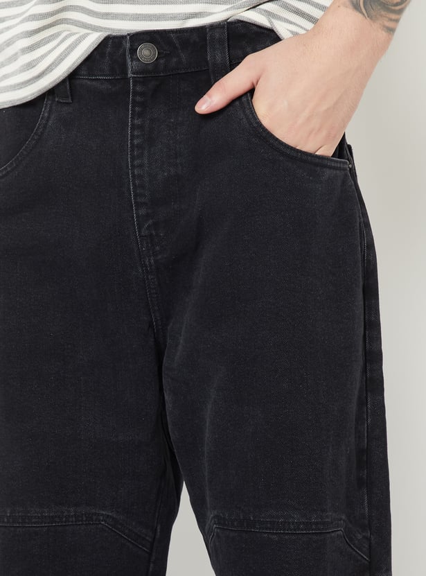 Men Baggy-Fit Washed Jeans