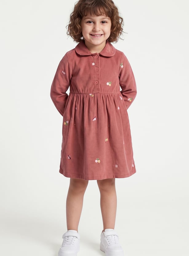 Girls Embroidered Dress