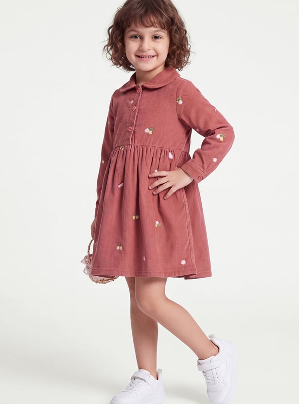Girls Embroidered Dress