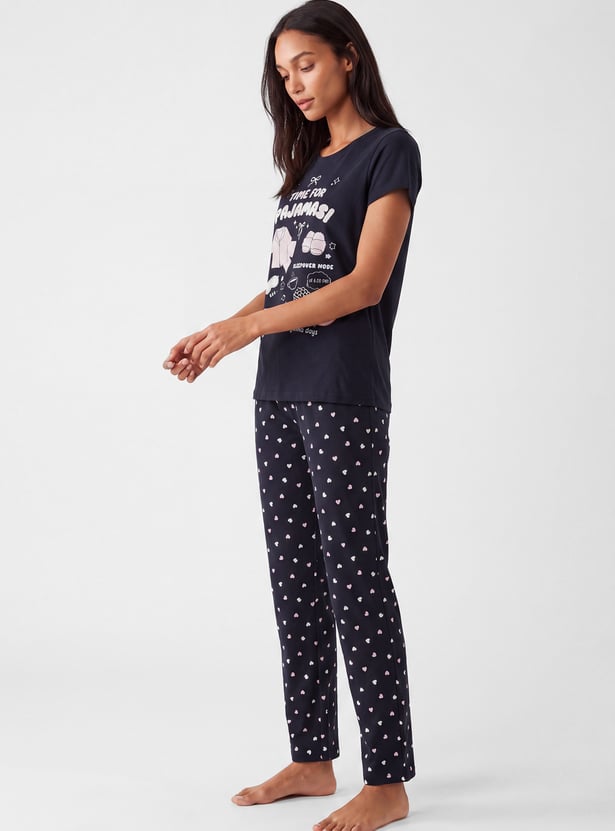Women Printed PJ Set