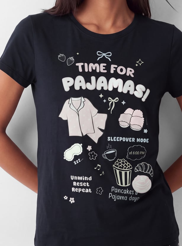 Women Printed PJ Set