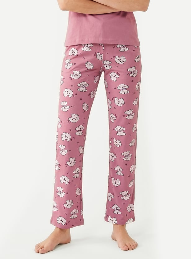 Women Lil' Floof Printed PJ Set