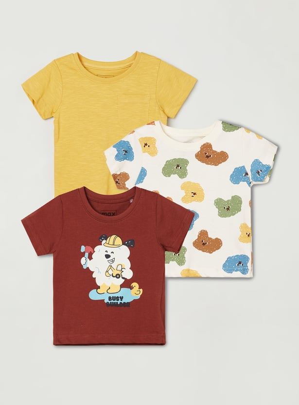 Boys Assorted T-shirt - Pack of 3