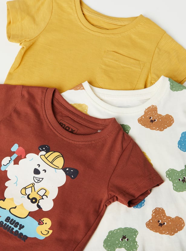 Boys Assorted T-shirt - Pack of 3