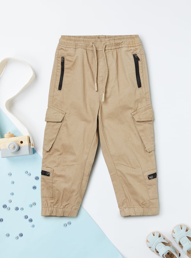 Boys Drawstring Cargo Joggers