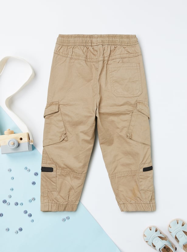 Boys Drawstring Cargo Joggers