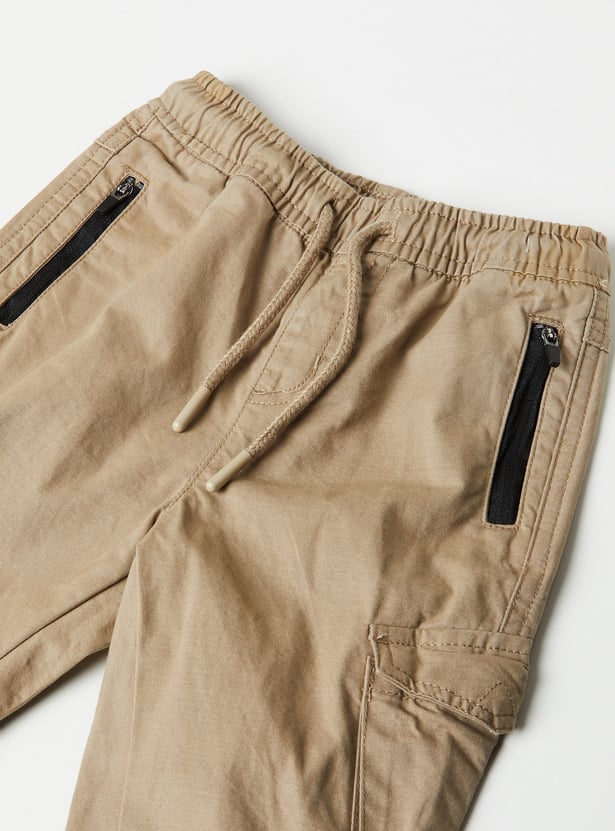 Boys Drawstring Cargo Joggers
