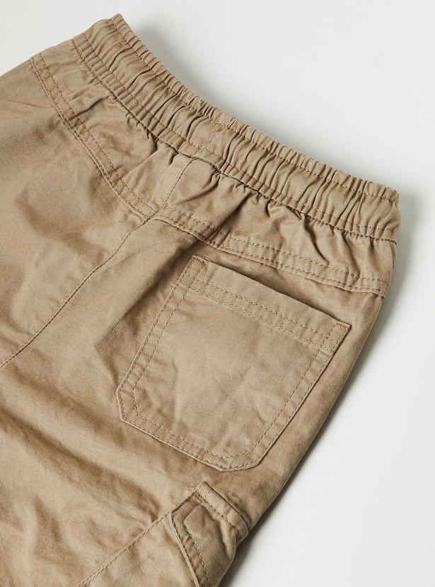Boys Drawstring Cargo Joggers