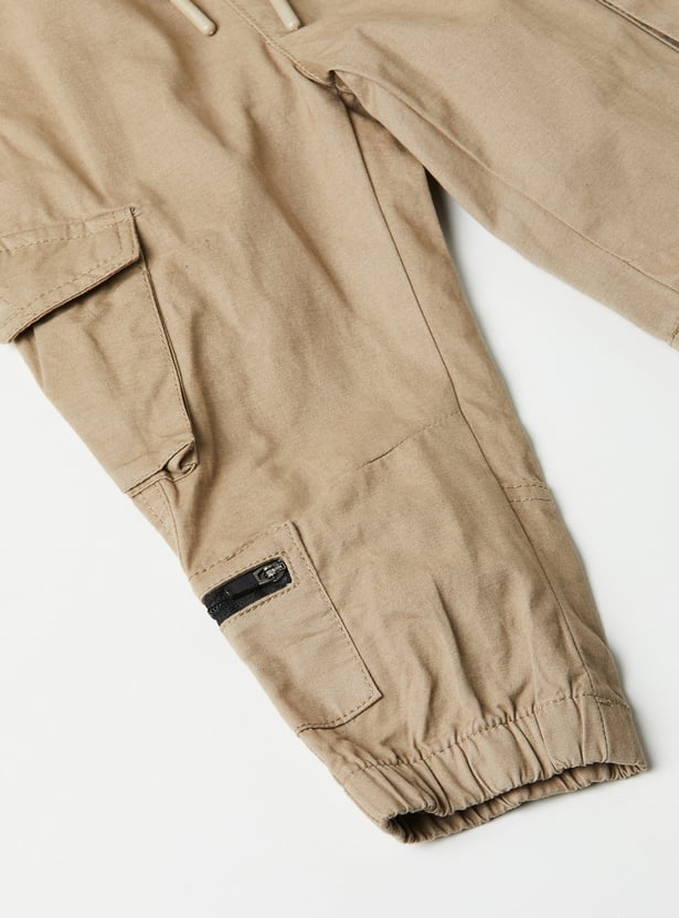 Boys Drawstring Cargo Joggers