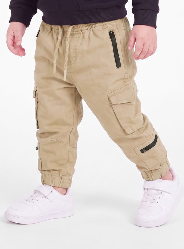 Boys Drawstring Cargo Joggers
