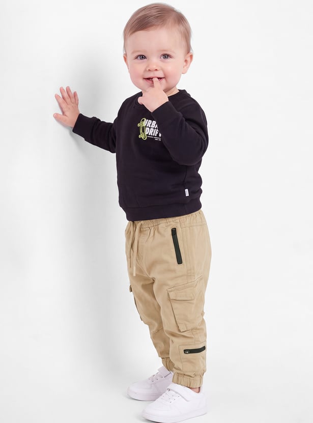 Boys Drawstring Cargo Joggers