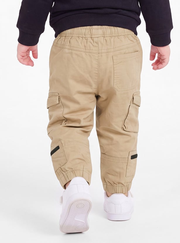 Boys Drawstring Cargo Joggers