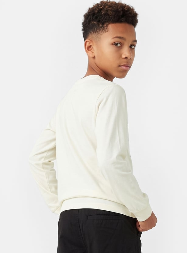 Boys Typography Printed T-shirt