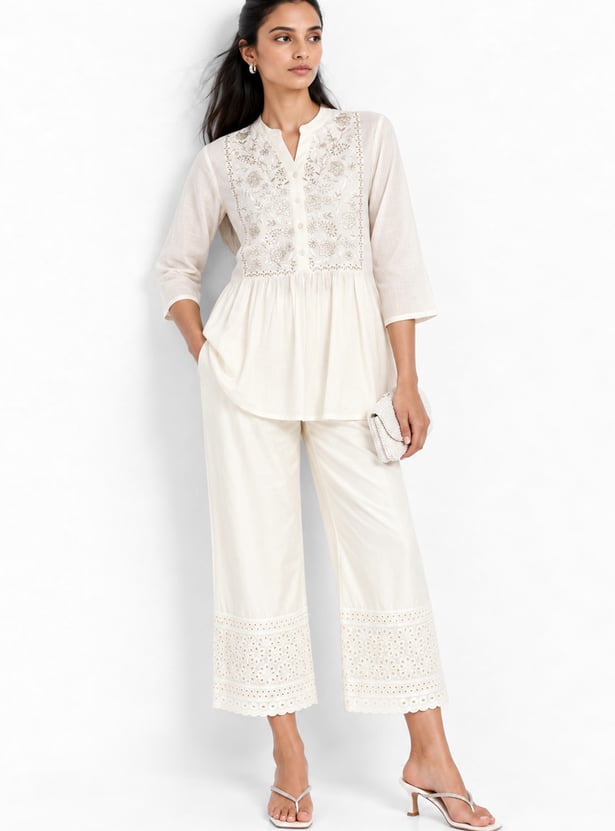 Women Embroidered Harem Pants