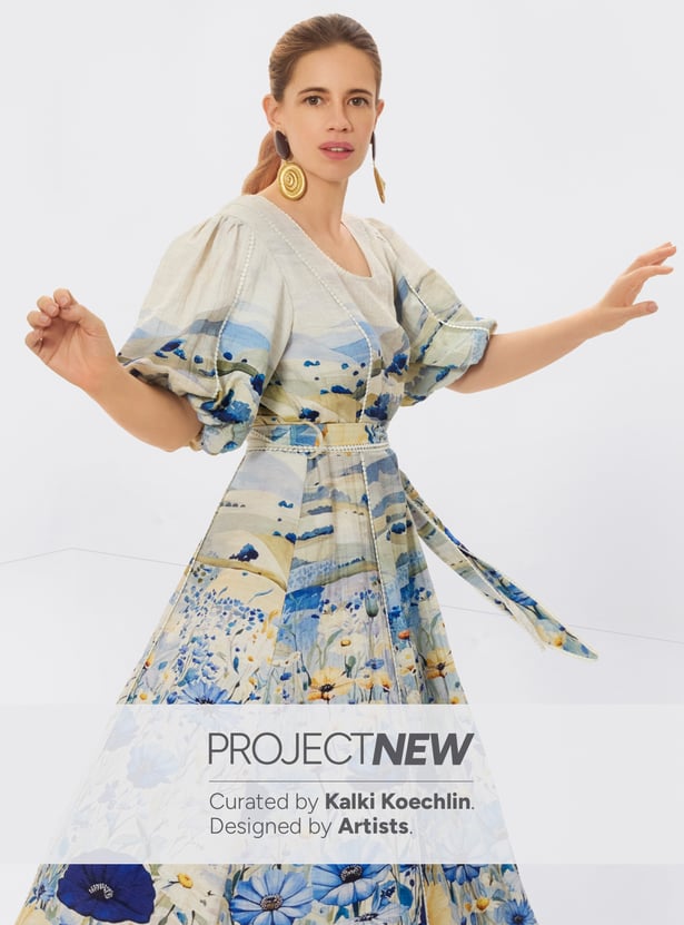 Women Floral Print Midi Dress