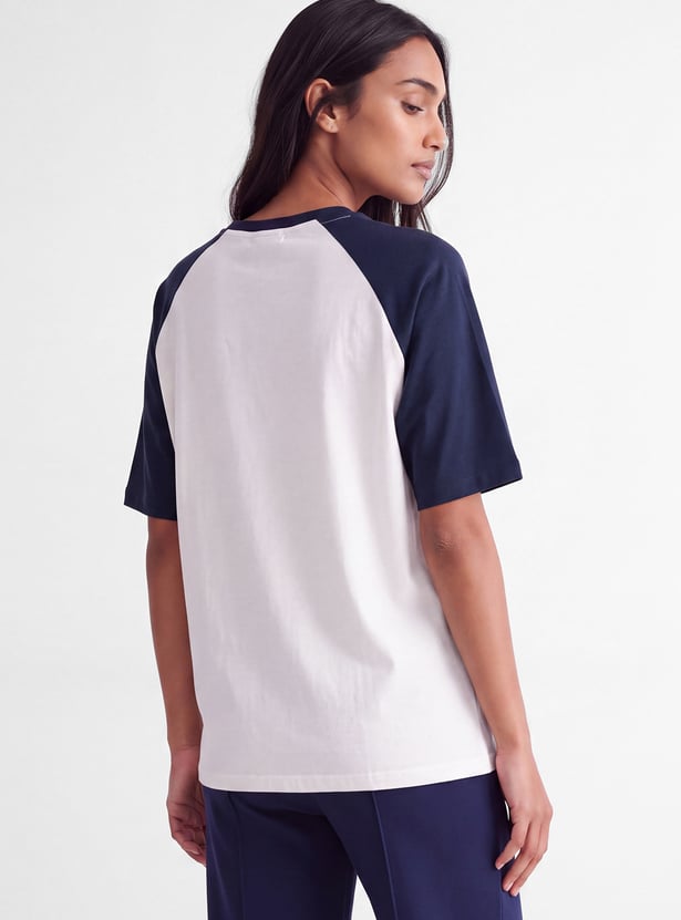 Women Printed Oversized Sports T-shirt