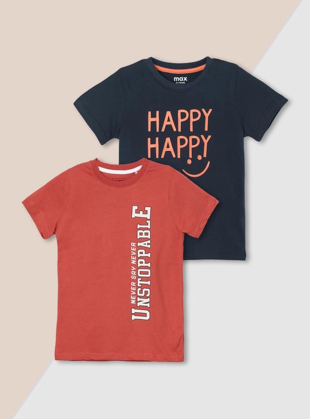 Boys Printed T-shirt - Pack of 2