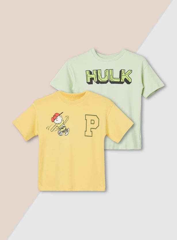 Boys Printed T-shirt - Pack of 2