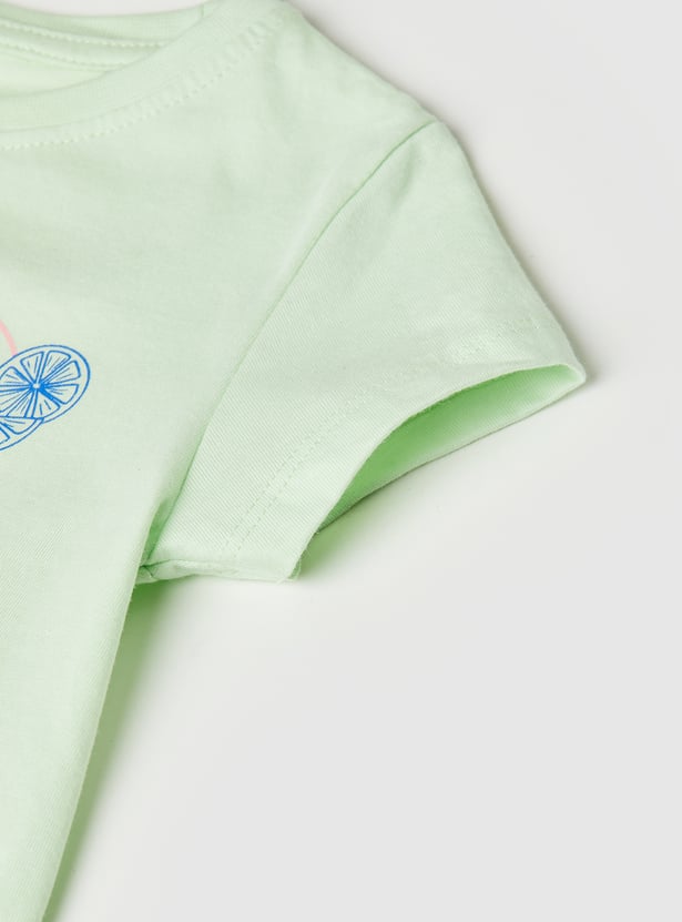 Girls Printed T-shirt - Pack of 2