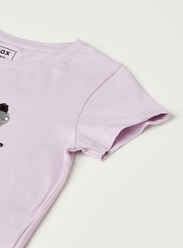 Girls Assorted T-shirt - Pack of 2