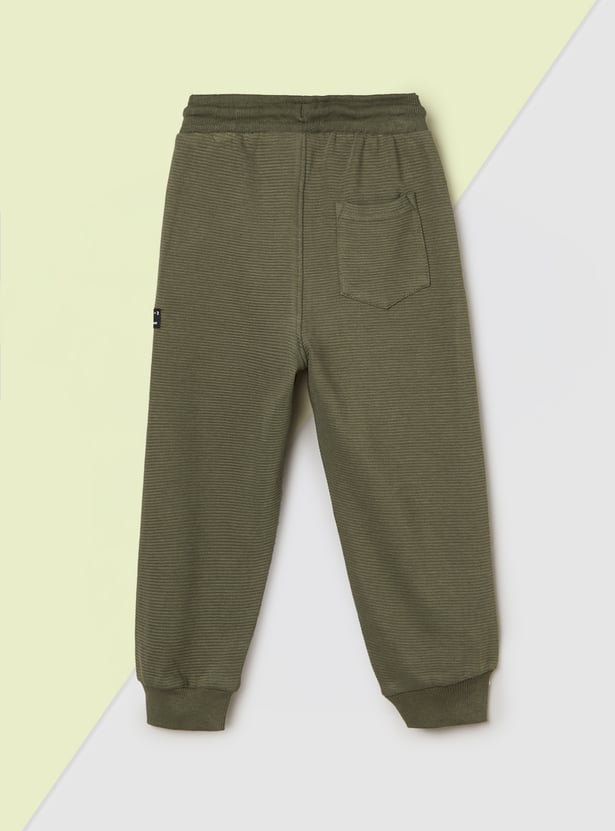 Boys Solid Joggers - Pack of 2