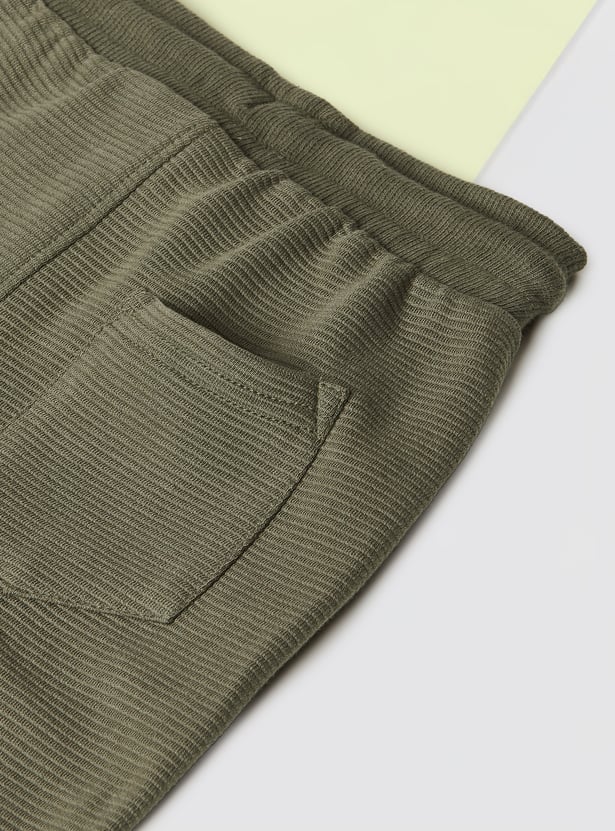 Boys Solid Joggers - Pack of 2