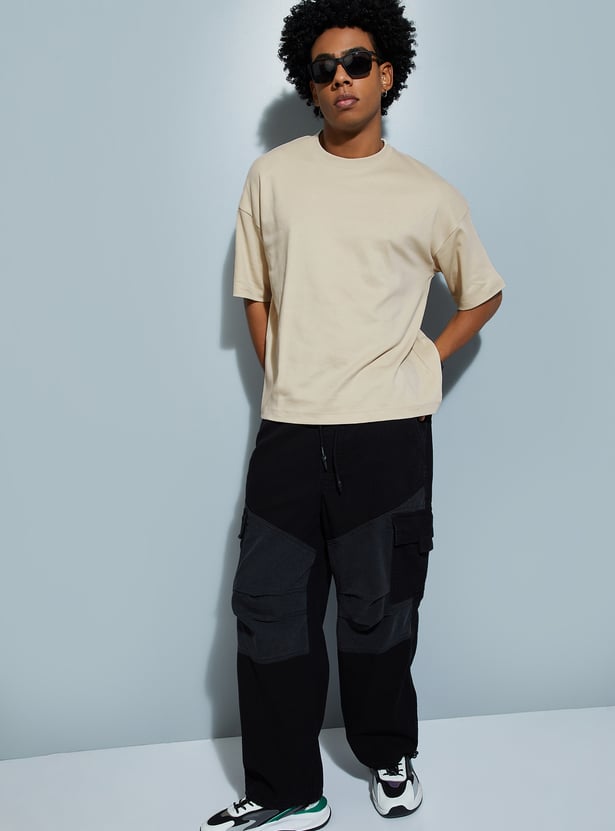 URB_N Men Solid T-shirt - Pack of 2