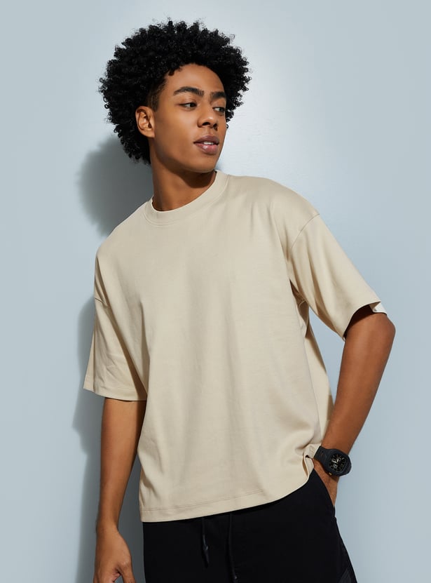 URB_N Men Solid T-shirt - Pack of 2