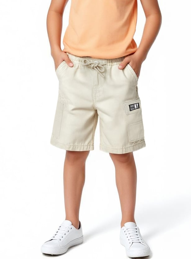 Boys Solid Shorts - Pack of 2