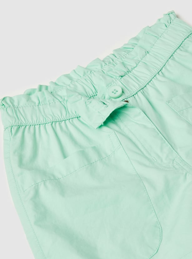 Girls Assorted Woven Shorts - Pack of 2