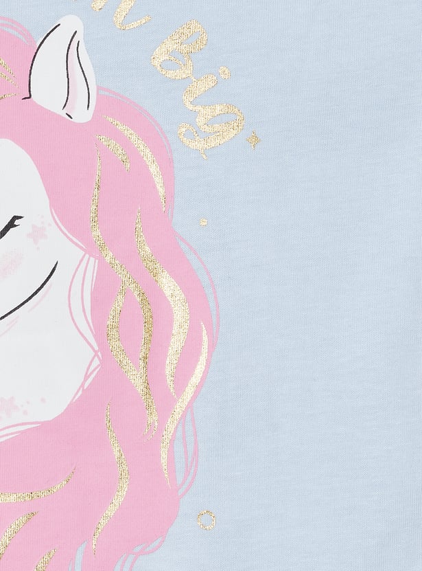 Girls Printed T-shirt - Pack of 2