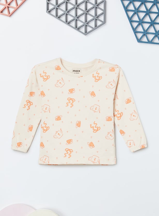 Girls Printed T-shirt - Pack of 2