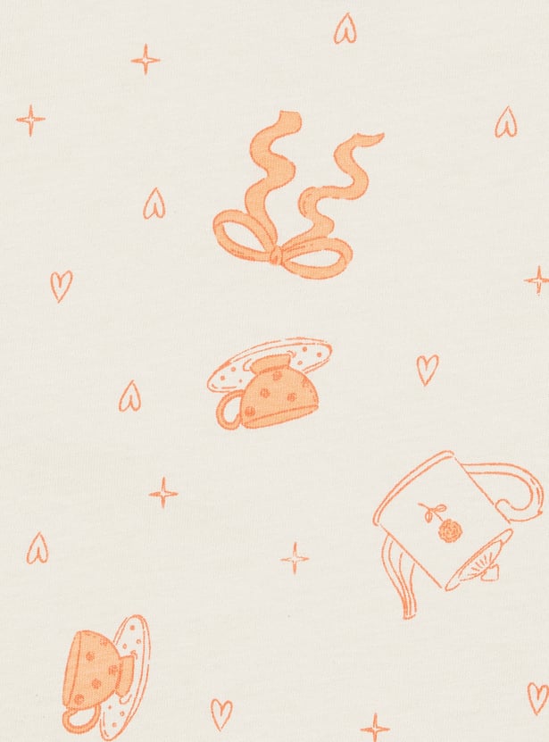 Girls Printed T-shirt - Pack of 2