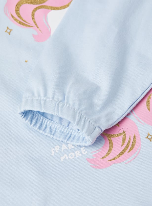 Girls Printed T-shirt - Pack of 2